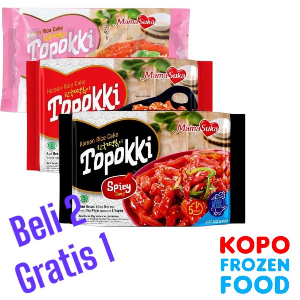 

Mamasuka Topokki 134 Gr (Beli 2, Gratis 1)