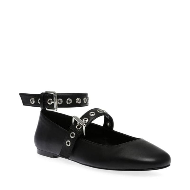 Sepatu Steve Madden Macbeth Black Leather Original 100% EX DISPLAY STORE | Flatshoes Steve Madden