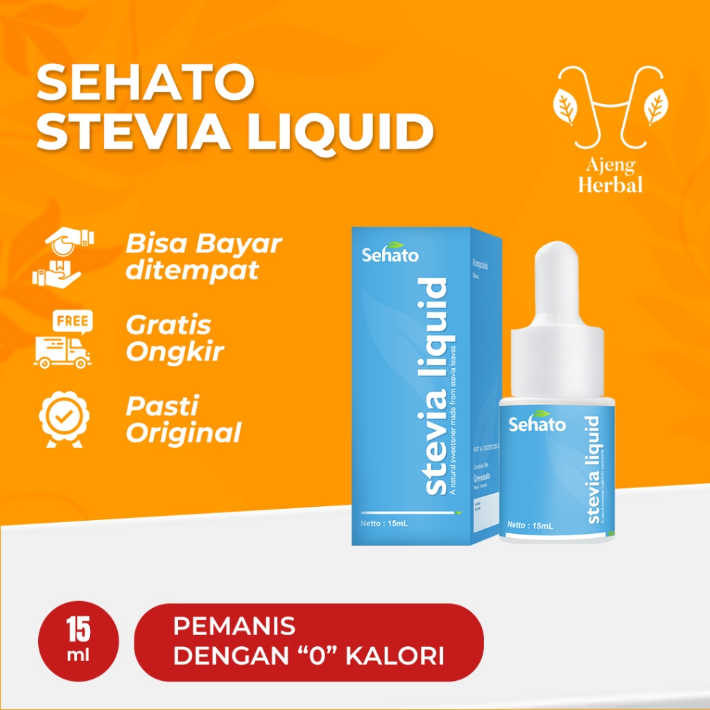 

Stevia Liquid Sehato Pemanis Alami Nol Kalori O kalori pengganti gula