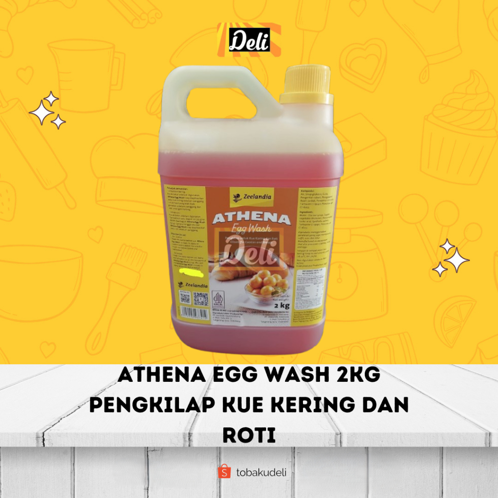 

Athena Egg Wash Penghias Topping Pengkilap Kue Kering dan Roti 2kg