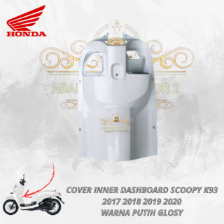 COD- cover inner lower legshield kap kontak tengah scoopy esp new K93 2017 2018 2019 2020 putih glos