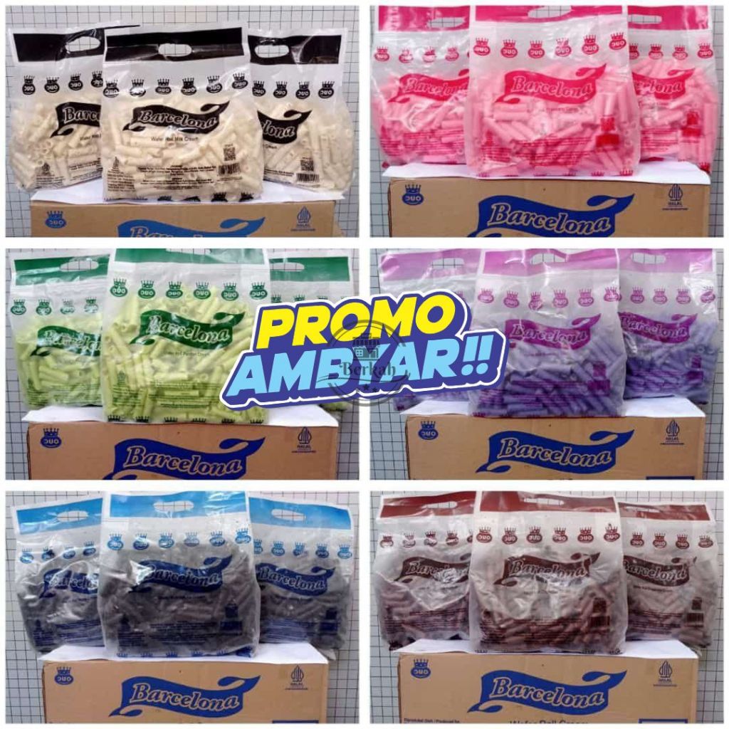 

Astor Mini Barcelona 500gr - Snack Manis dengan 6 Varian Rasa - BPOM HALAL