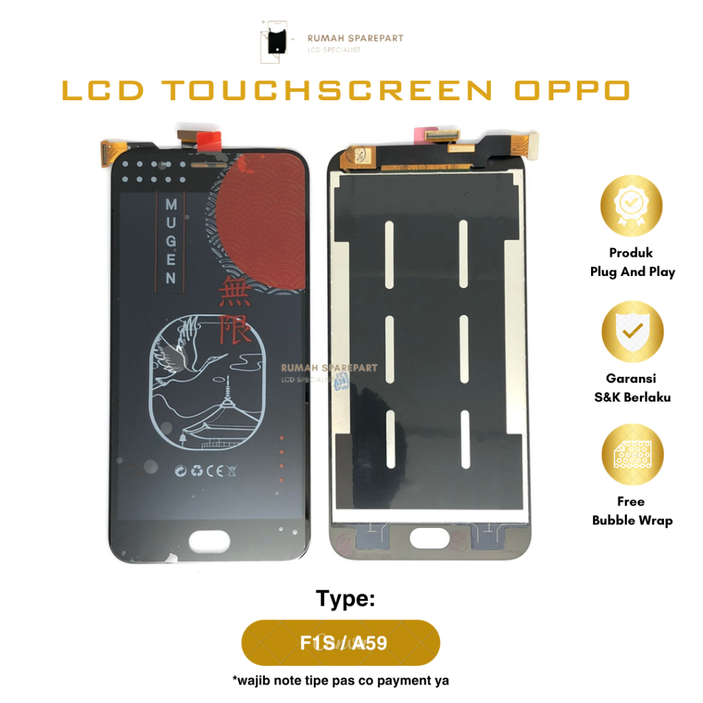 LCD + Touchscreen Oppo F1s / A59 Ori - Full set