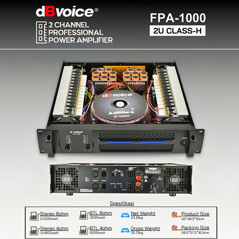 Power dB Voice FPA 1000 Class H
