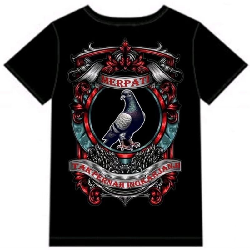 KAOS MERPATI TAK PERNAH INGKAR JANJI CORAK DEPAN SAJA