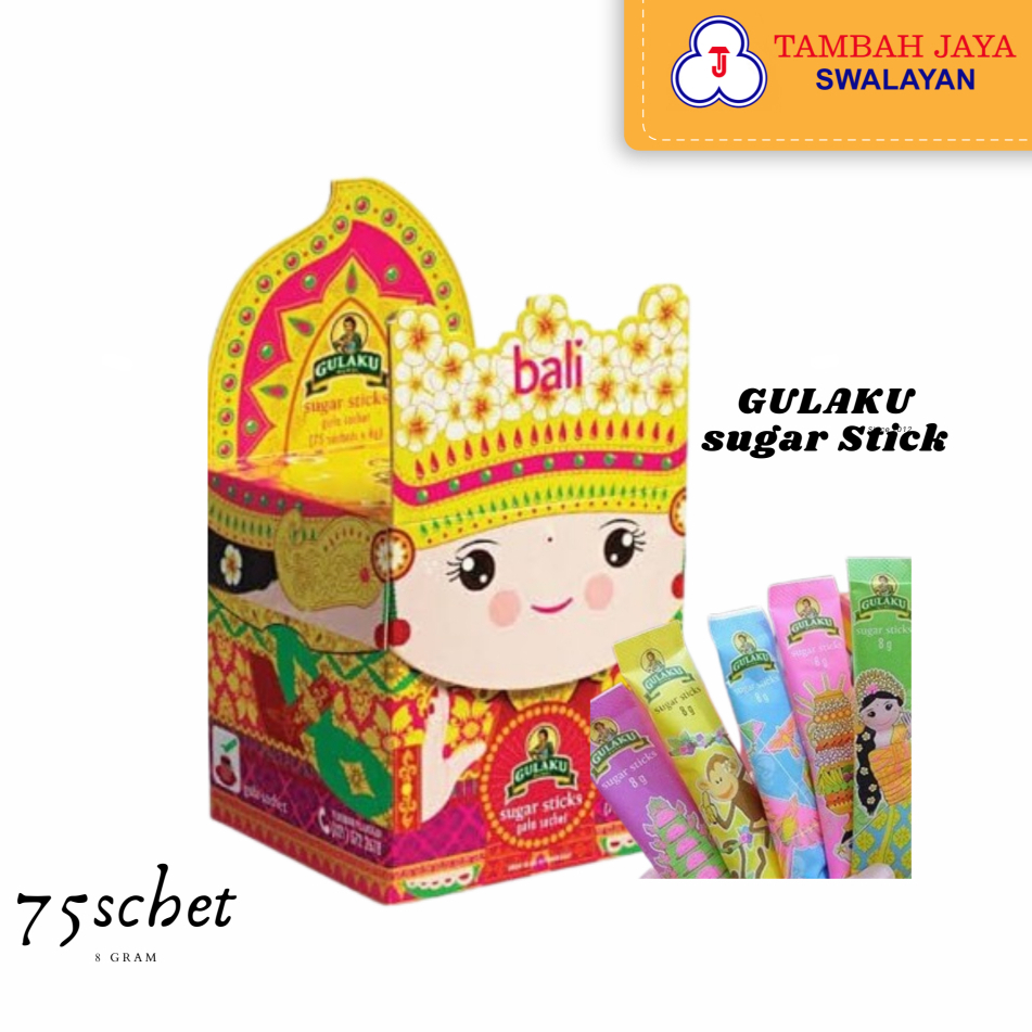 

Gulaku Sugar Sticks 75schet x 8gr