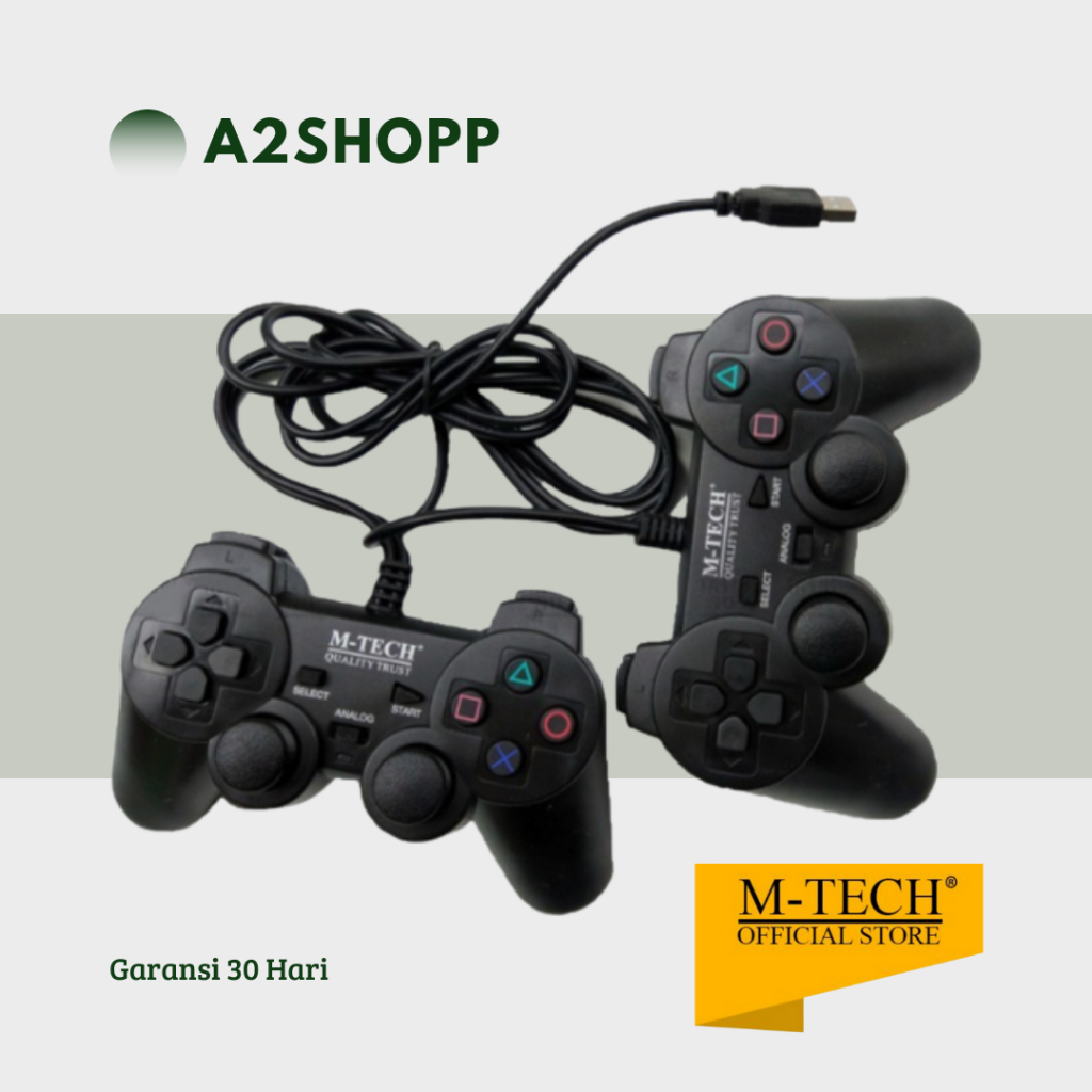 M-TECH Gamepad USB Double Getar Black