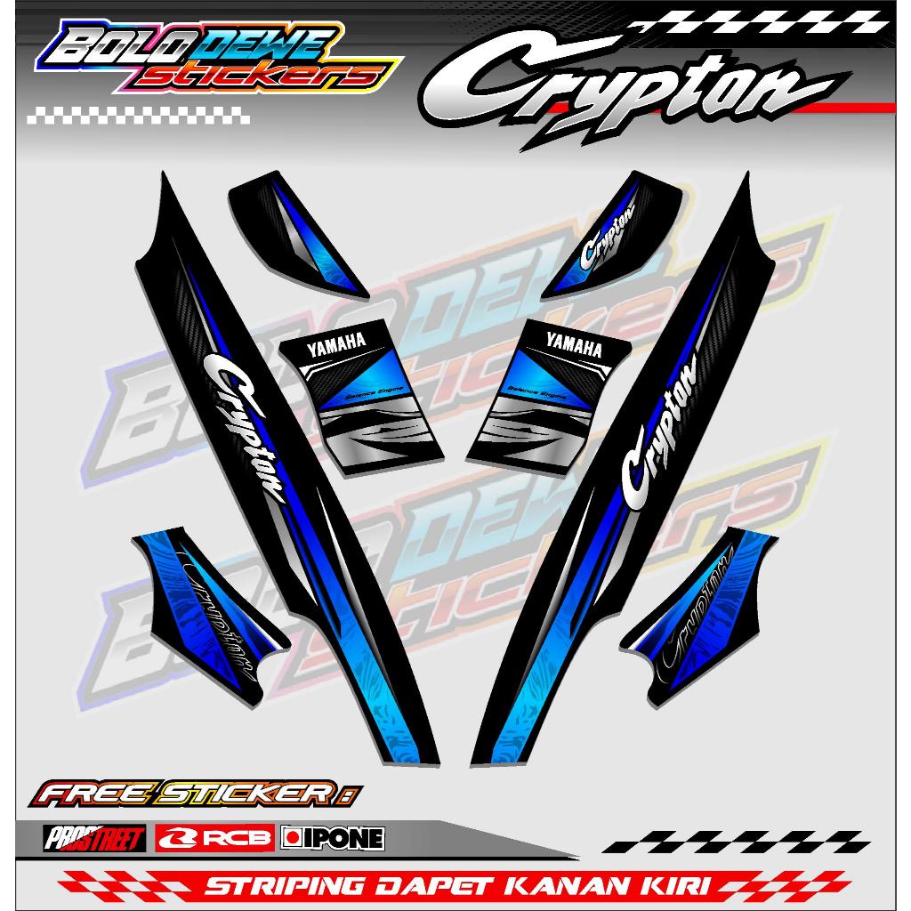 STRIPING VARIASI YAMAHA CRYPTON / STICKER LIST MOTOR CRYPTON
