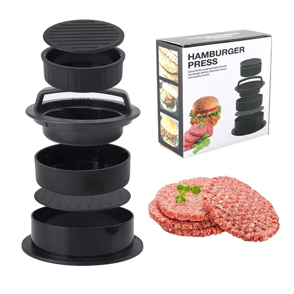 Alat Cetakan Burger Daging Burger Press Pembuat Anti lengket Cetakan Beef Patty BBQ Kombinasi Press 
