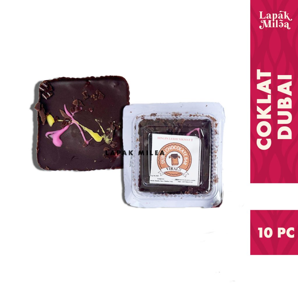 

Mini Coklat Dubai Pistachio Kunafa 6x6 cm Isi 10 pc