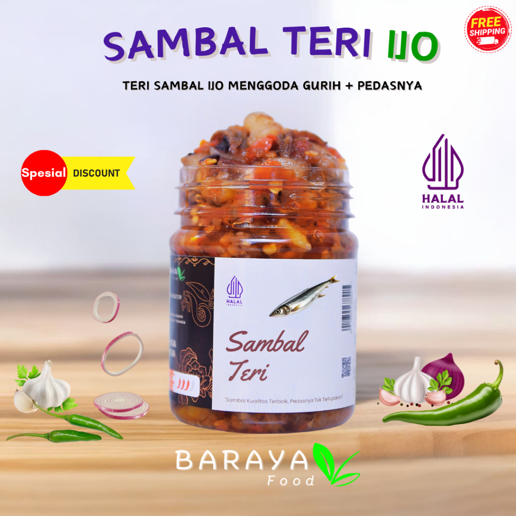

SAMBAL TERI IJO - Baraya Food
