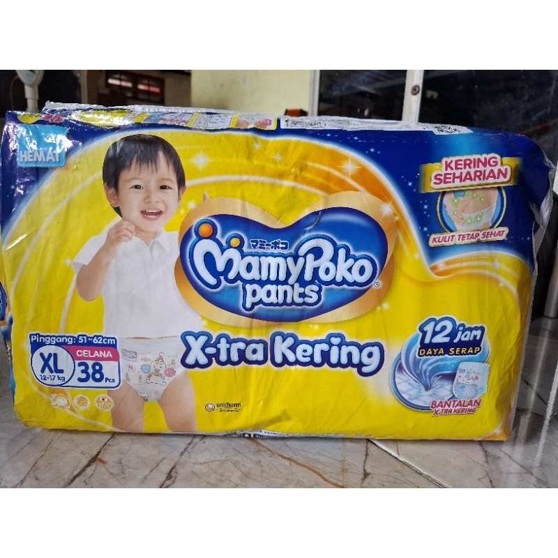 MamyPoko Pants Celana Size XL (38 pcs)