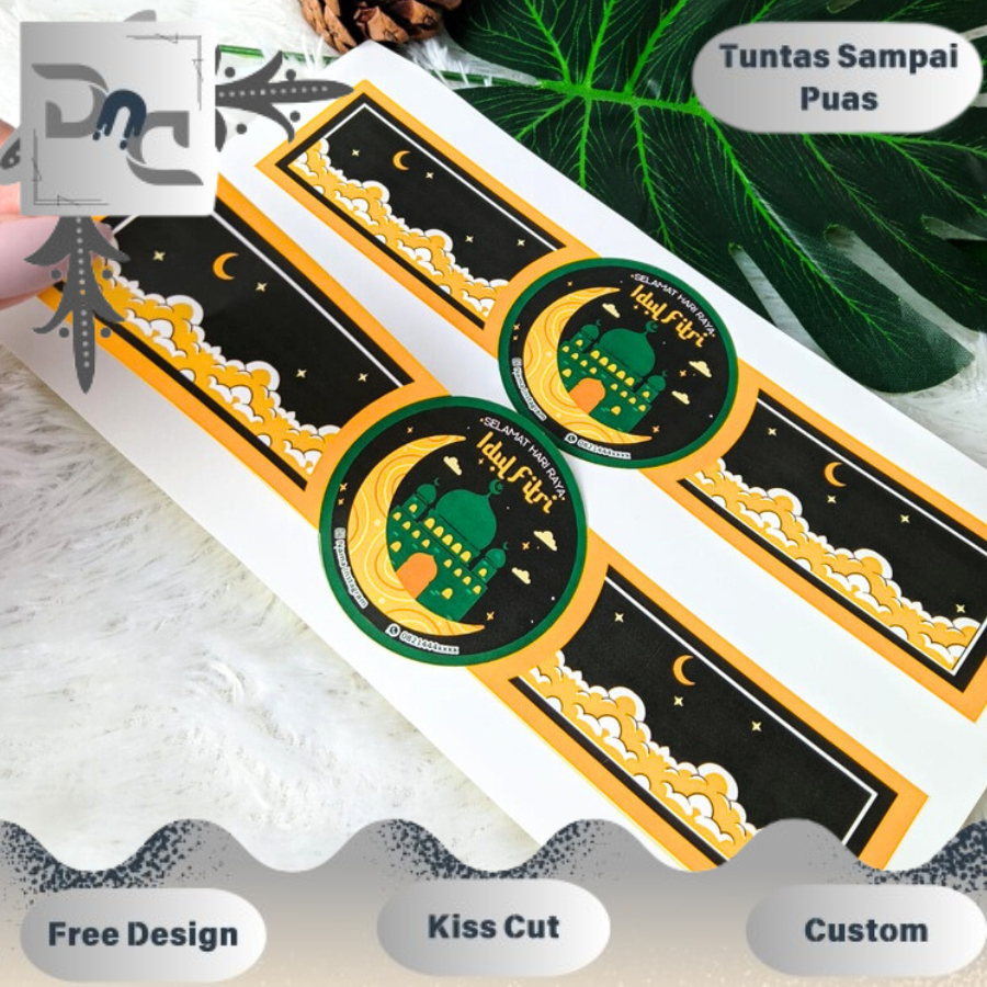 

DND Sticker Print Segel Toples Lebaran Segel Idul Fitri Free Desain Custom Ganti Logo