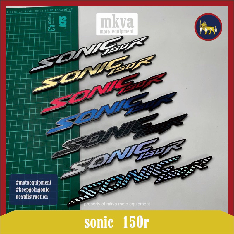 SONIC 150R BUKAN STIKER AKSESORIS MOTOR SONIC EMBLEM MODIF
