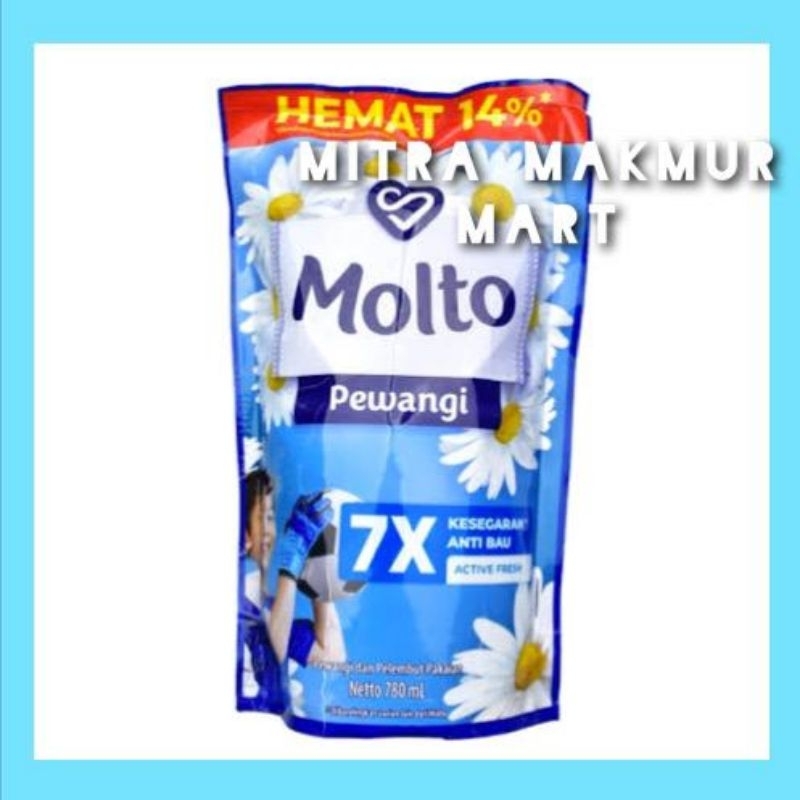 Molto Active Fresh 780ml / Pewangi Molto 780ml / Pewangi Pakaian Molto 780ml / Molto Pewangi Pakaian