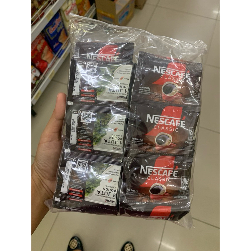 

Nescafe Classic Kopi Hitam sachet (10x6)x2gr