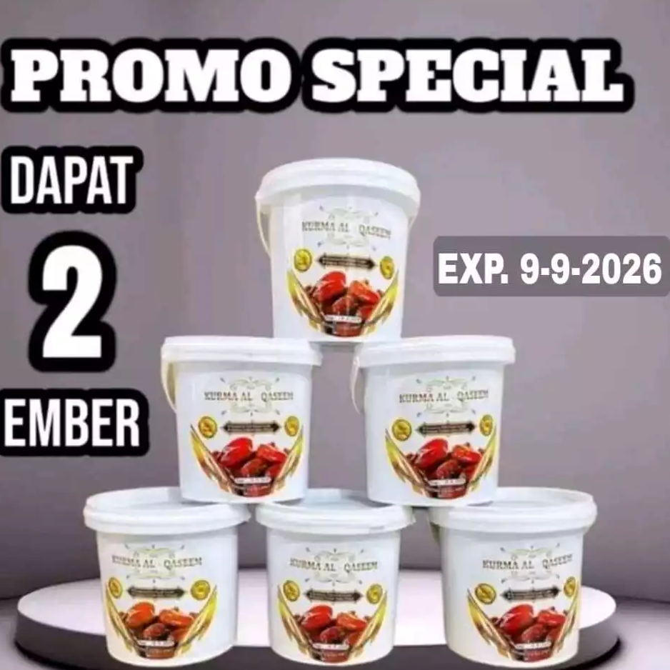 

OBRAL MURAH 2 EMBER KURMA AL QASEEM EMBER KURMA AL QASIM AL QASEM (EXP 2026)