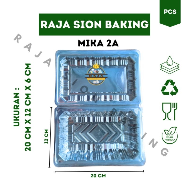 ( 10 PCS ) Mika Plastik Techno 2A / Mika Kue Snack / Mika Makanan 2A