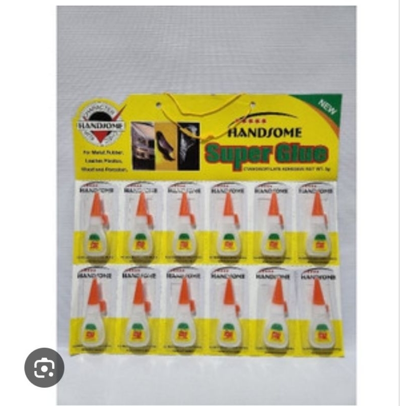 

lem super glue botol 1 lembar ( 12 biji )