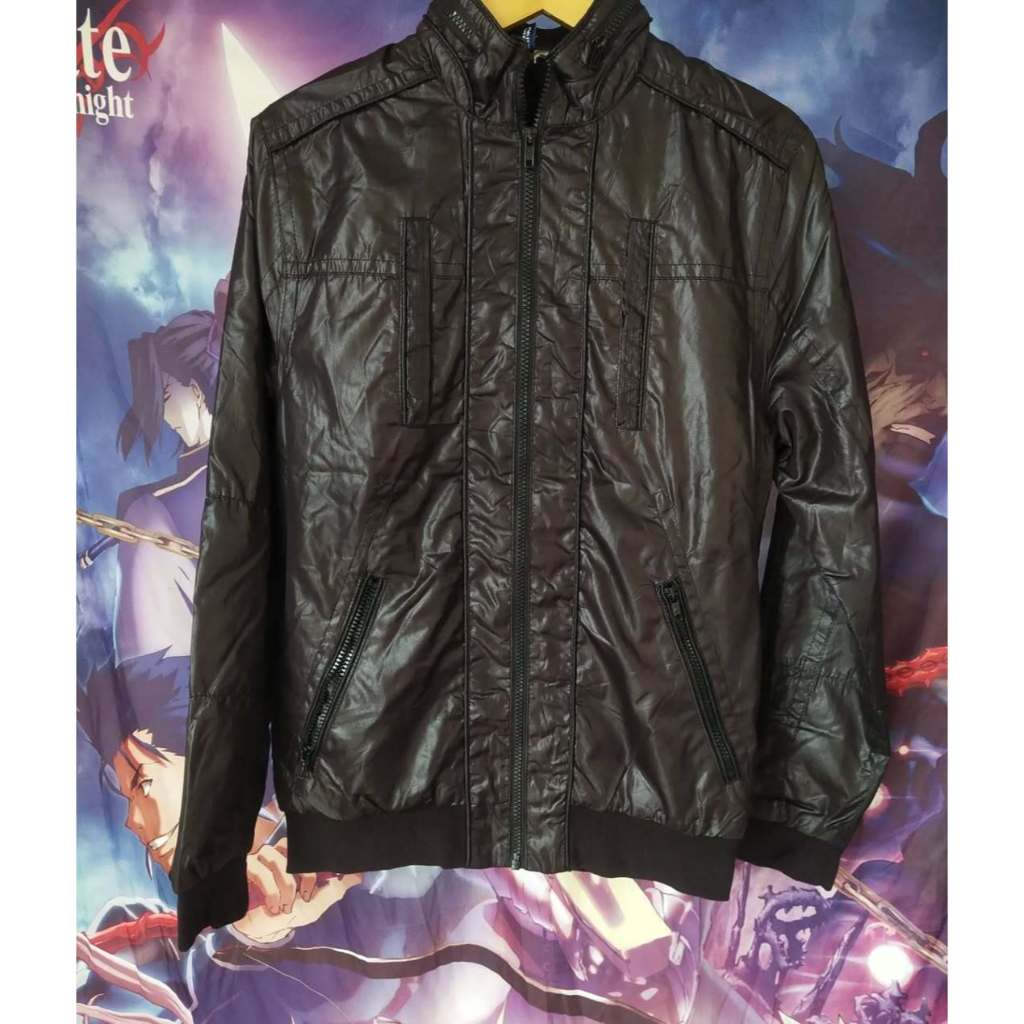 HnM Black Zipper Bomber Outdoor Jacket Jaket Sweater Original Second Merch Japan Korea Brand Vintage