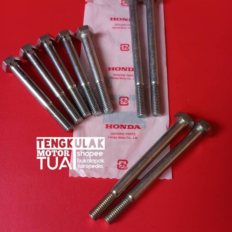 baut set gantungan rangka mesin ori original JAPAN cb100 cb125 gl100 gl125 cg110 cg125 cb cg gl 100