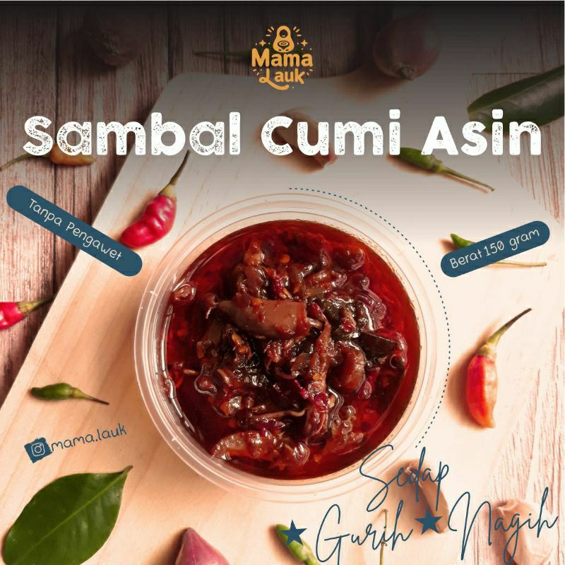 

Sambal Cumi Asin. Sedap, Gurih, Nagih by MAMA LAUK