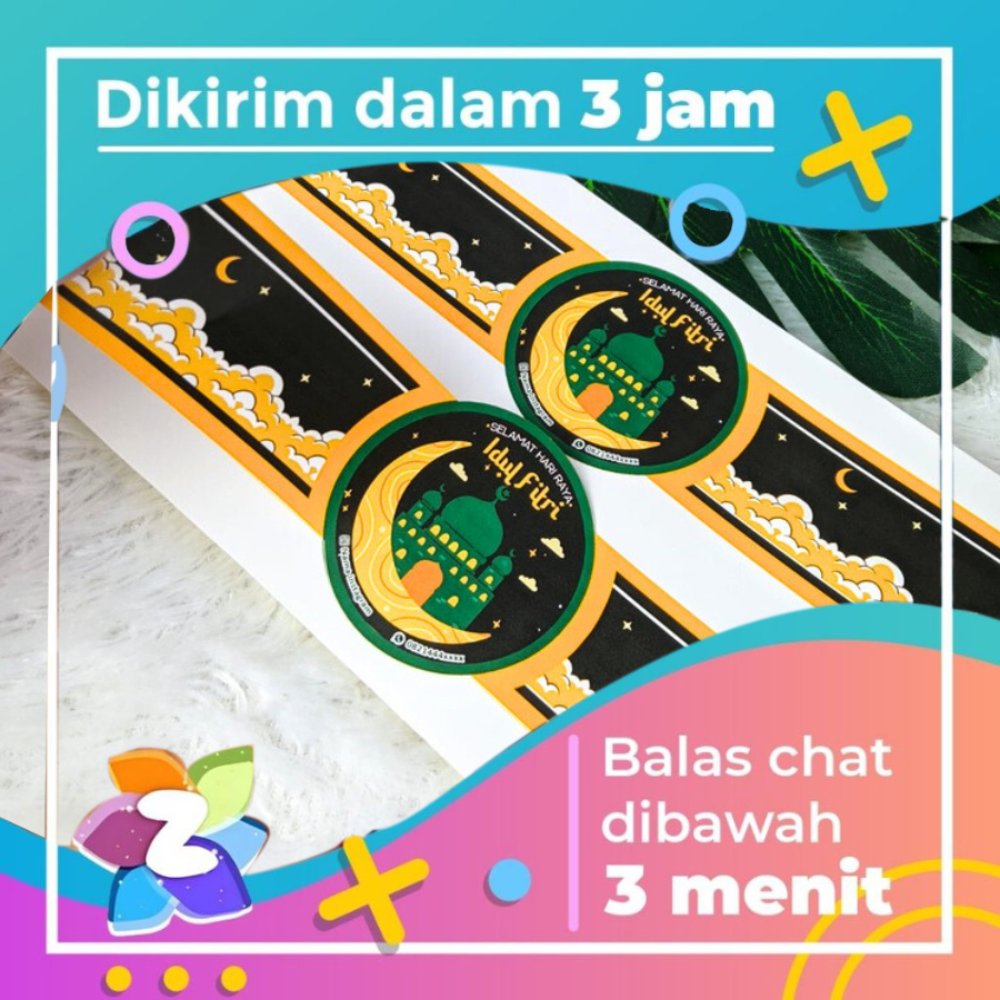 

Zennida Sticker Print Segel Custom Edisi Toples Kue Kering Free Desain Bisa Ganti Nama Murah