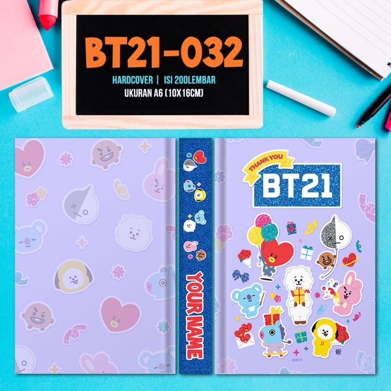 

Notebook Custom Lucu BTS Karakter BT21