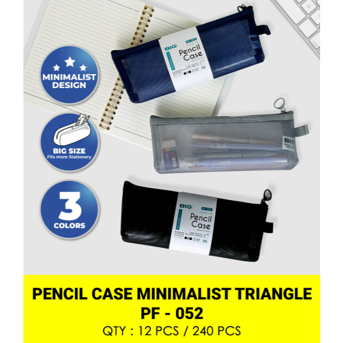 

BIG - Kotak Pensil Minimalis / Pencil Case Triangle PF-052