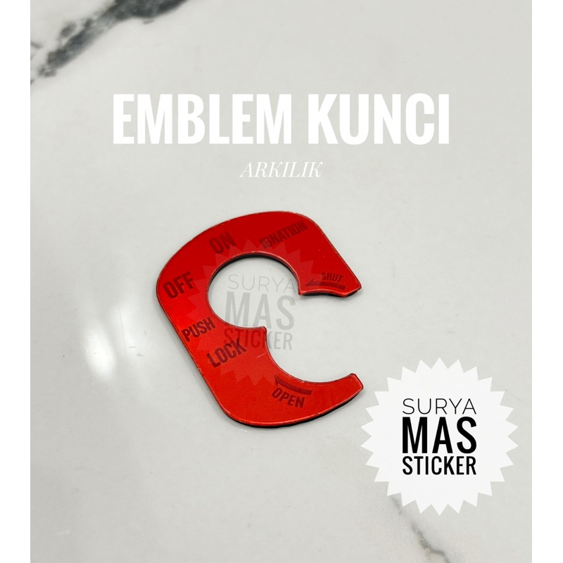 emblem kunci arkilik motor beat karbu vario karbu scoopy karbu motor