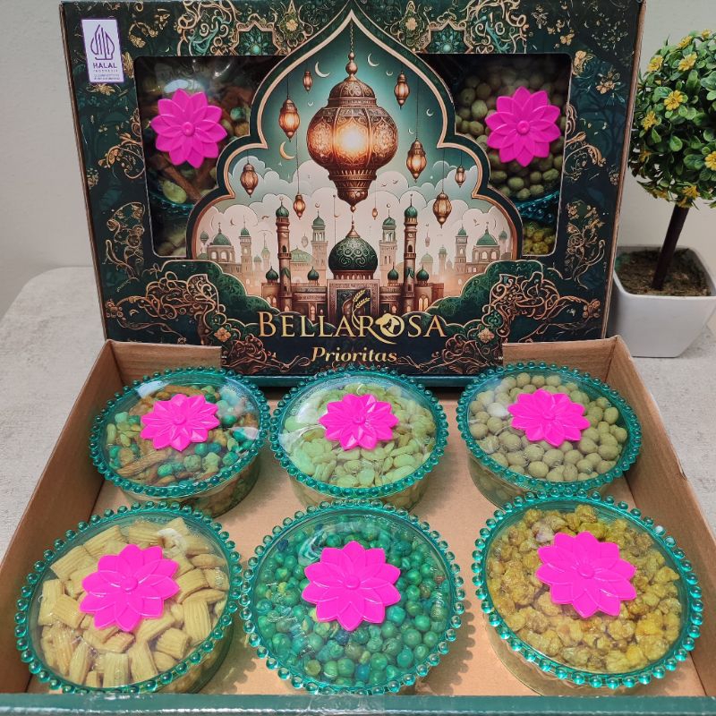 

Bellarosa Prioritas Nut-Nut / Paket Kue Kering / Parcel Lebaran / Hampers Idul Fitri / Ramadhan / Ibadah Puasa