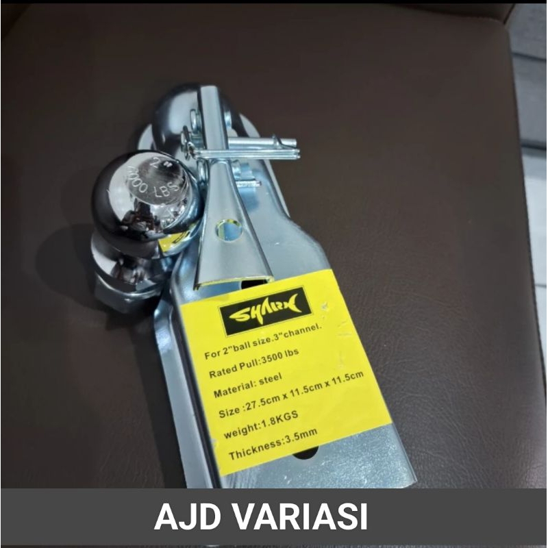 Trailer Coupler Anhang dan Ball 2" Set Towing Hitch Ball