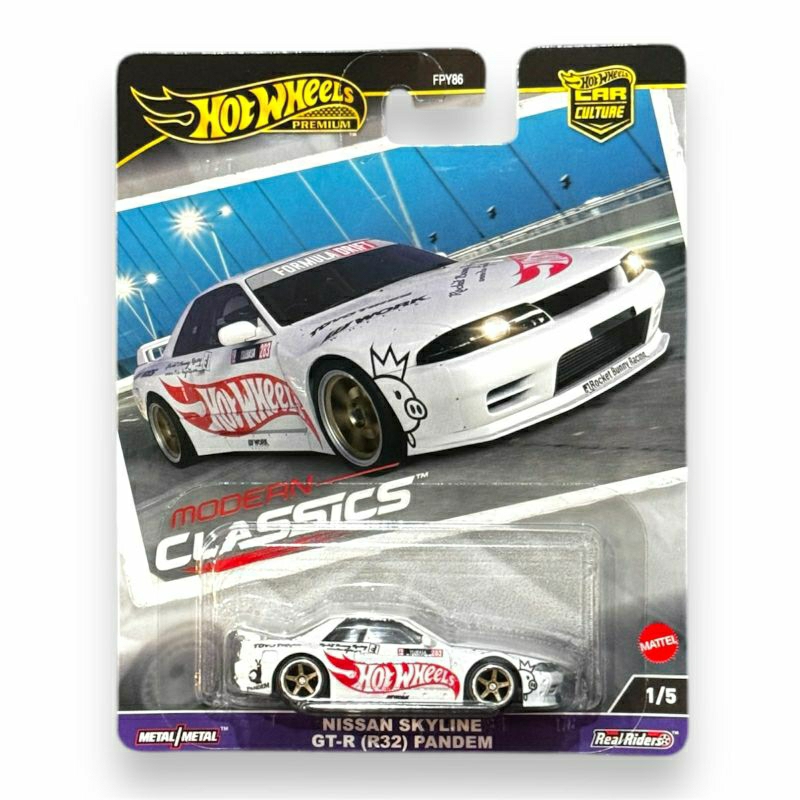 Hot Wheels Premium Nissan Skyline GTR (R32) Pandem, Sealed (Anggap card jelek)