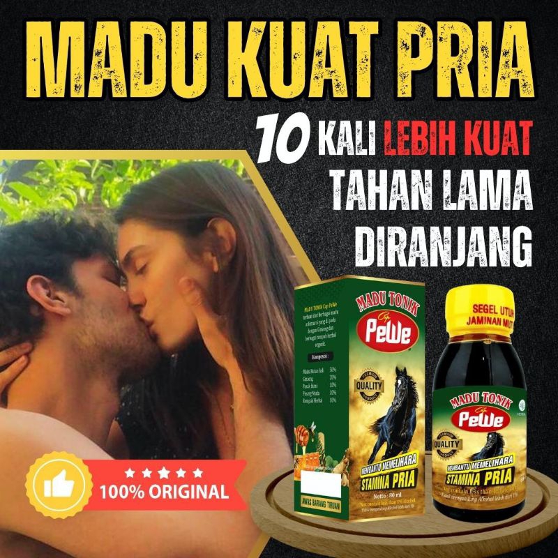 

Madukuat Madu Pewe Original | Herbal Alami Kejantanan Pria Perkasa Kuat Tahan Lama | 80 ML 100% Asli