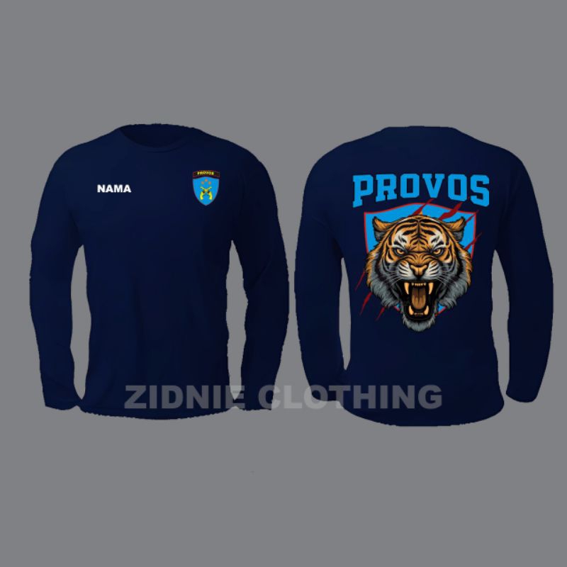 KAOS BAJU PROVOS BIRU NAVY LENGAN PANJANG