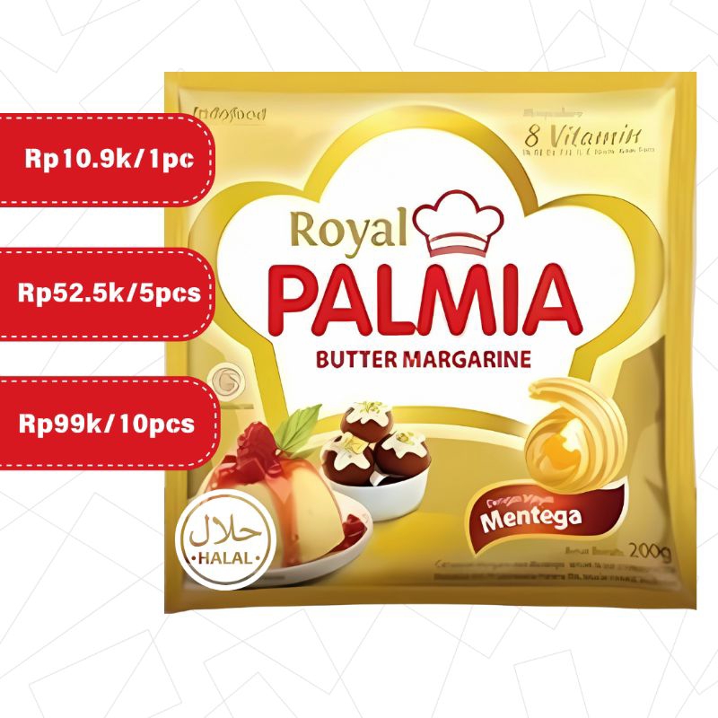 

ROYAL PALMIA BUTTER MARGARIN BLEND 200GR