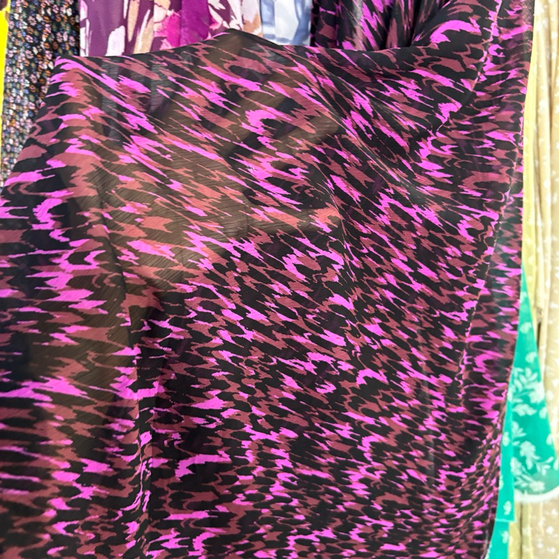 kain ceruty yoryu motif premium - kain ceruti motif abstrak - kain bahan motif - kain meteran - kain