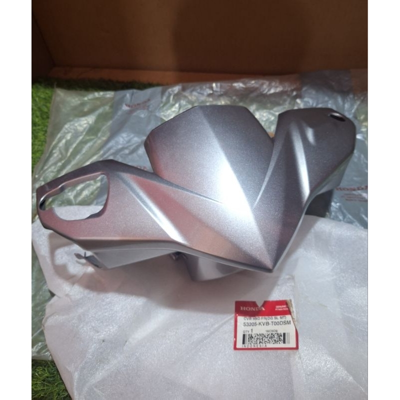 batok cover lampu depan honda vario 110 karbu techno original ahm honda 53205-kvb-t00dsm silver