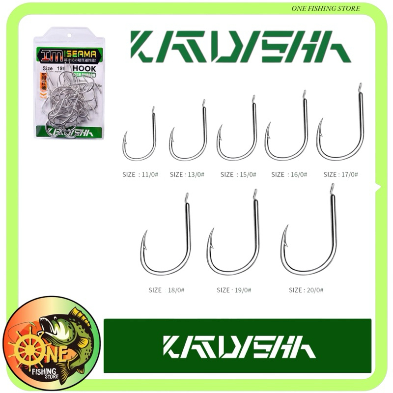 Katyusha Hook Iseama Kail Pancing Carbon Steel 30 Pcs Original