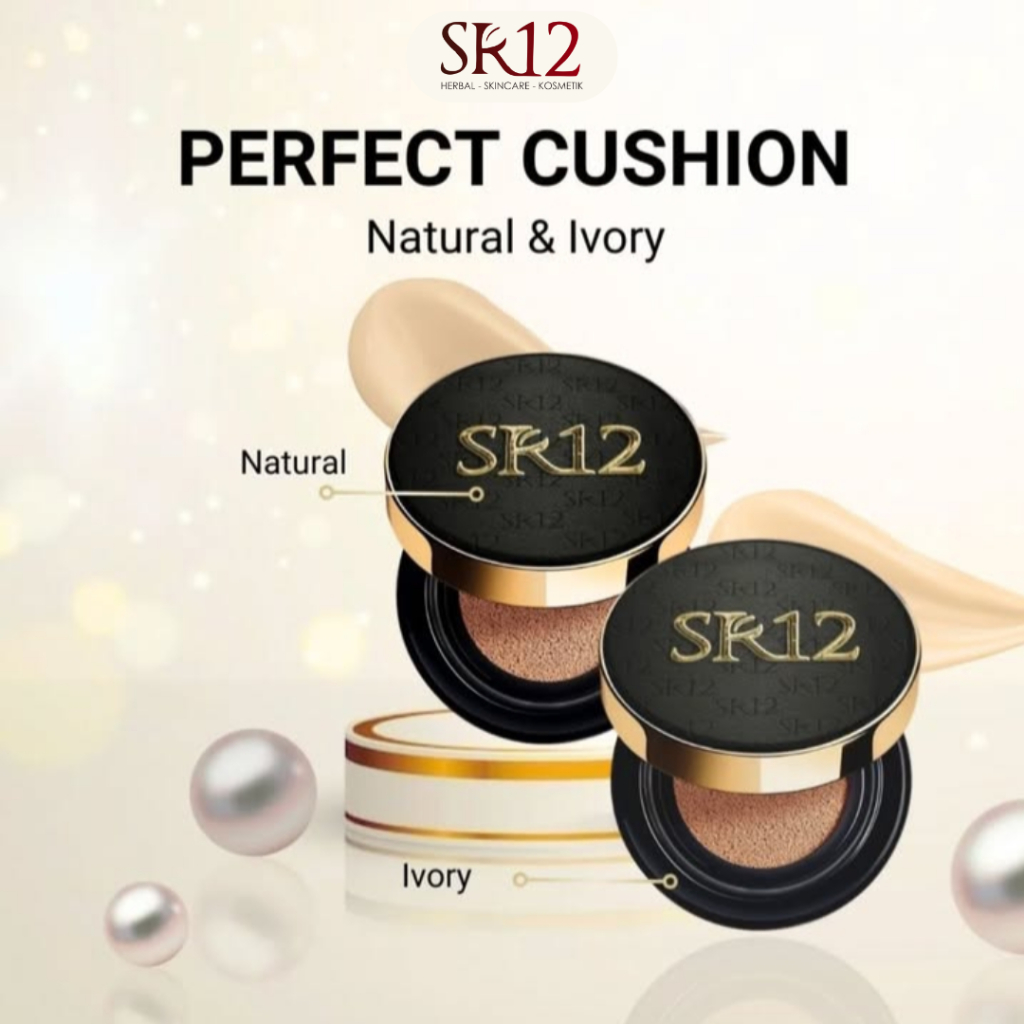 Sr12 Perfect Cushion Bedak Basah Waterproof Full Coverage Glowing Tahan Lama