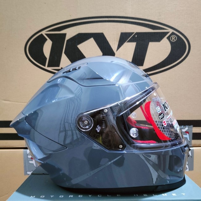 KYT HELM KYT STRIKER GORILLA GREY (GLOSSY) - Gorilla Grey