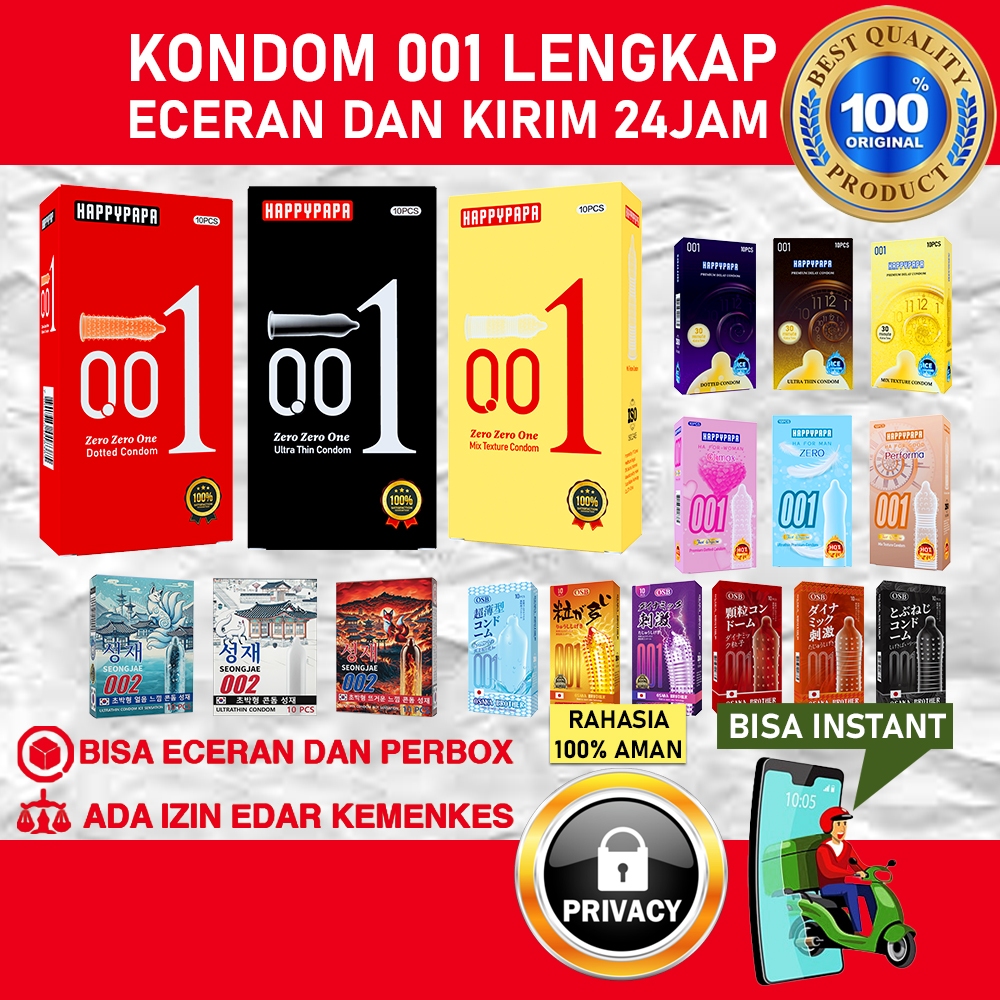 Kondom Premium Import Super Tipis Motif Gerigi Bisa COD