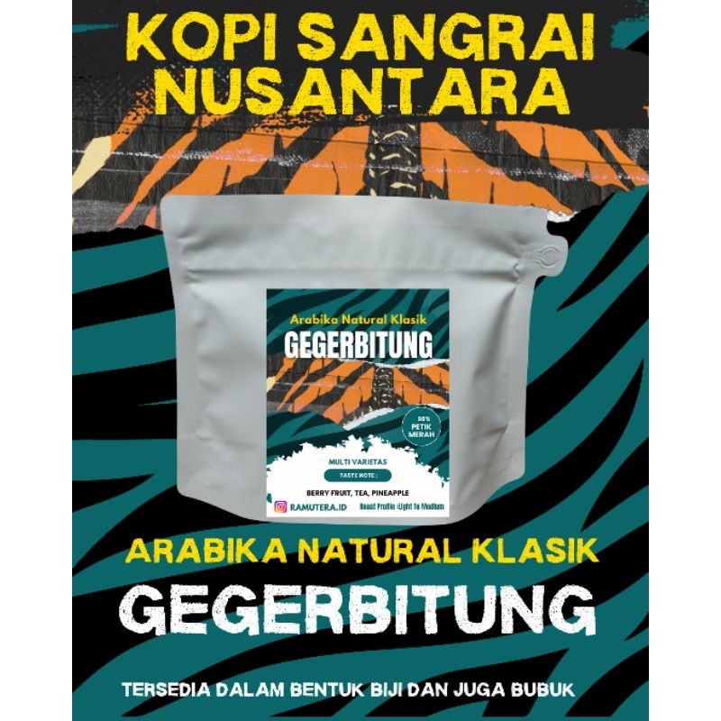 

Kopi Roasted/Sangrai Arabika Natural Gegerbitung Sukabumi