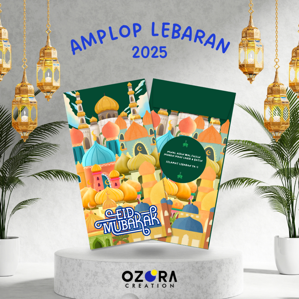 

Amplop Lebaran Besar 2025 | Amplop THR 2025 | Ukuran 17 cm x 9 cm | Isi 6 pcs | OZ18