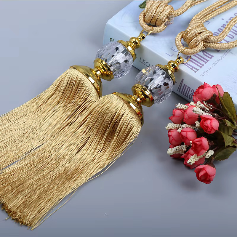 Tali Tassel Gorden Kristal Bulat Mewah Minimalis