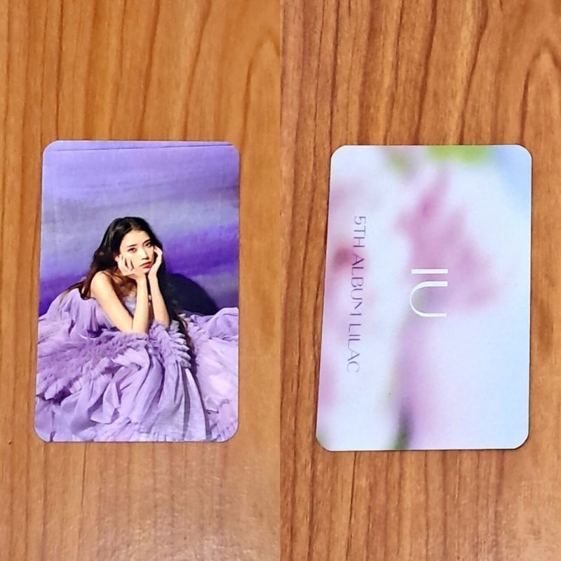 ready official photocard iu benefit pob fansign music korea album lilac 5th