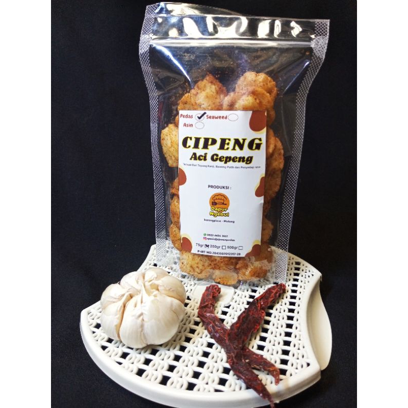 

keripik Cipeng Aci gepeng kemasan 70gr / cimol kering