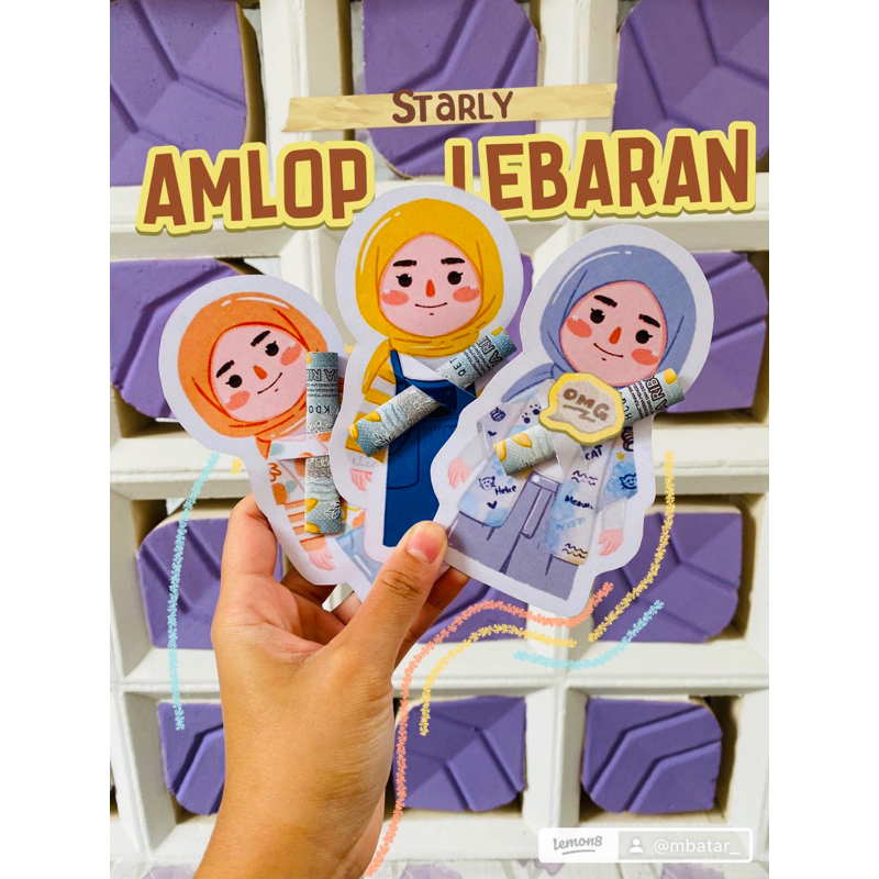 

STARLY - AMPLOP PELUK AMPLOP LEBARAN AMPLOP IDULFITRI AMPLOP 2025 AMPLOP LUCU AMPLOP KARAKTER