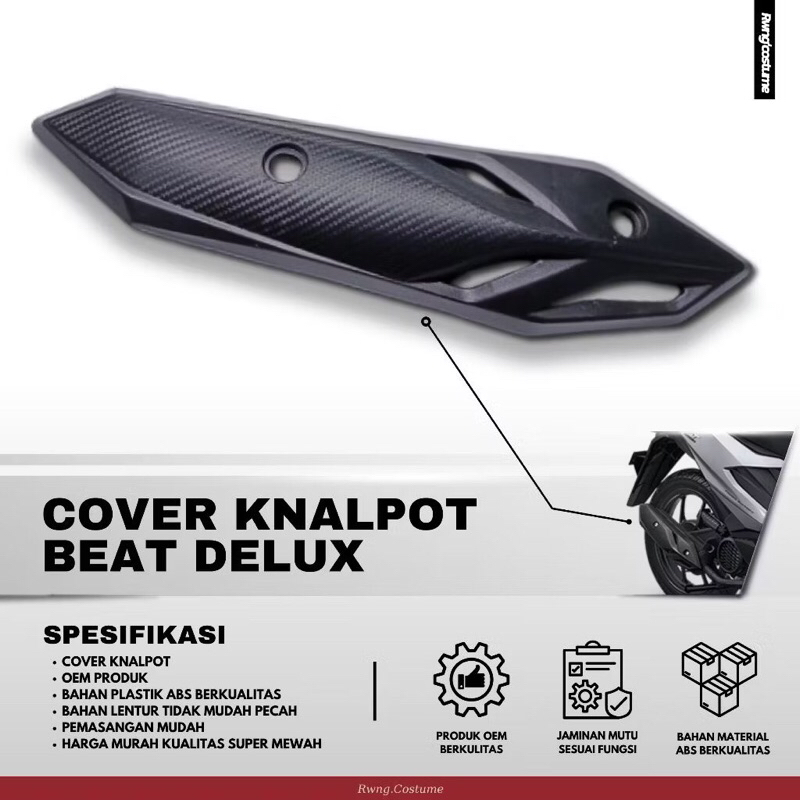 Pelindung Knalpot Tutup Cover Kenalpot Honda Beat Street New 2020-2024