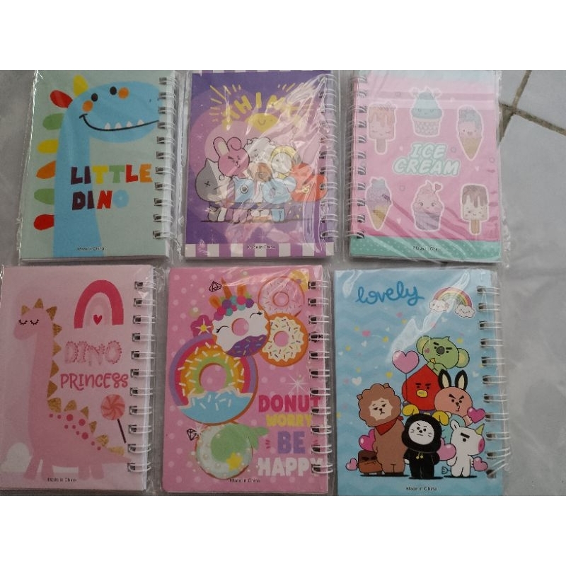 

notebooks / memo ring / diary kecil